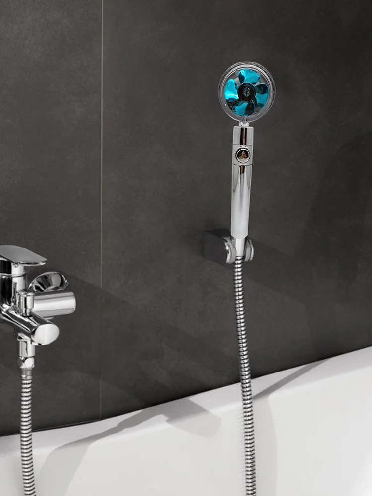 

Вращающаяся на 360 Вращающаяся душевая головка с пропеллером турбо повышающая распыление водосберегающая кнопка переключателя причудливая...