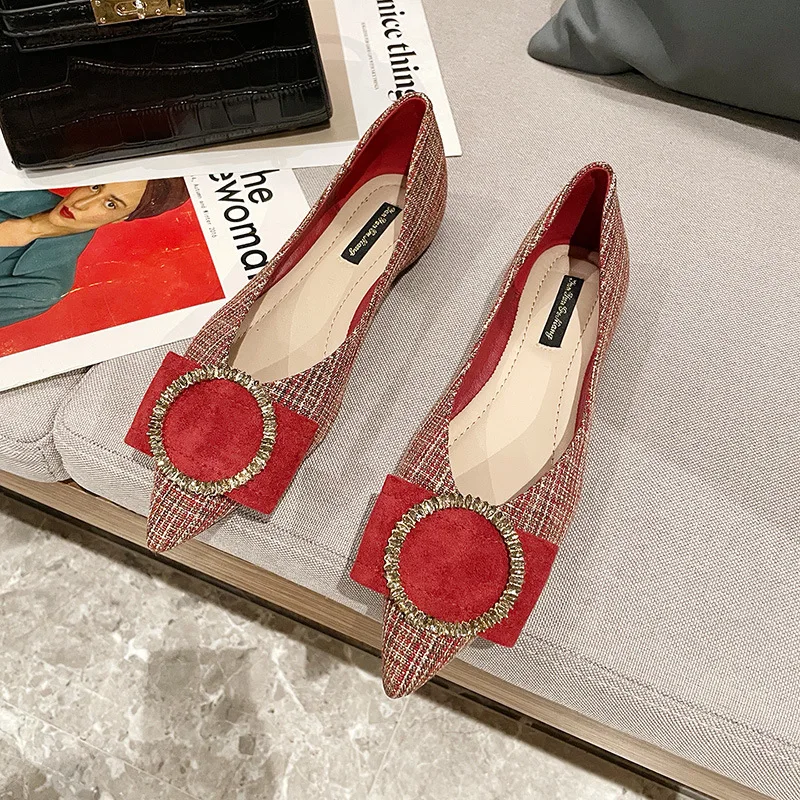 

Shoes Woman 2021 All-Match Casual Female Sneakers Flats Pointed Toe Shallow Mouth New Dress Comfortable Nurse Summer TPR Leisure