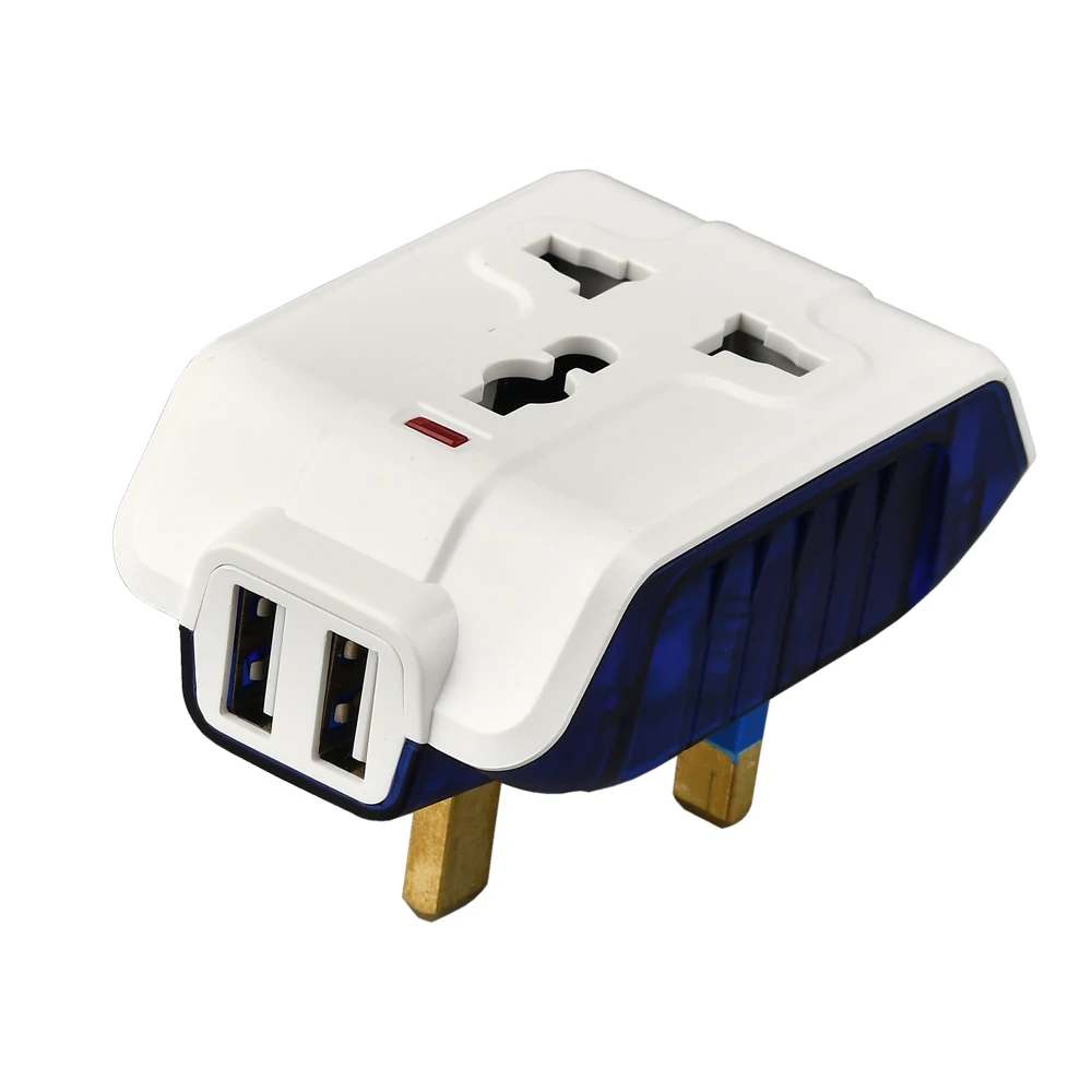 13A UK 2 usb 2.1A настенная розетка Универсальная международная вилка адаптер конвертируемый адаптер для путешествий зарядное устройство разъем питания