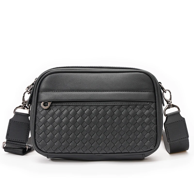 

Male Single Shoulder Bag Causal Men's Handbags Business Small Crossbody Bags for Men Leather Black Mini Bags Vintage Designer