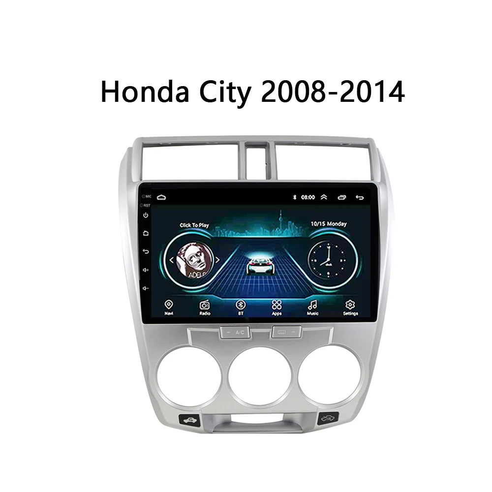 Автомагнитола для Honda CITY 2008 2009-2013 2014 2015 2016 gps dvd-плеер магнитофон поддержка Carplay FM SWC