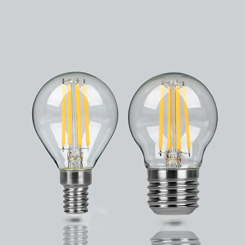 Лампада E27 светодиодный нити светильник Диммируемый стеклянный лампы 220V Edison