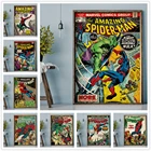 Постер с супергероями комиксов Marvel, Человек-паук, картина с персонажами, Картина на холсте, принты, настенное искусство, украшения, картины для детской спальни