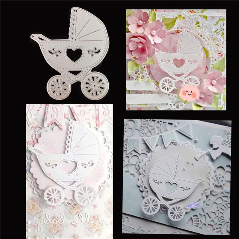 

Love Baby Carriage Metal Cut Dies Stencils for Scrapbooking Stamp/Photo Album Decorative Embossing DIY Paper Cards