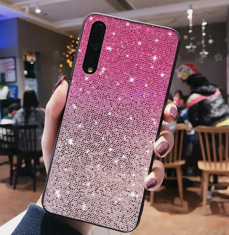 red Блестящий чехол с блестками для samsung Galaxy A50 A80 A90 A60 A30 A20 A40 A70 чехол для samsung Galaxy M30 Чехлы для телефона - Цвет: red
