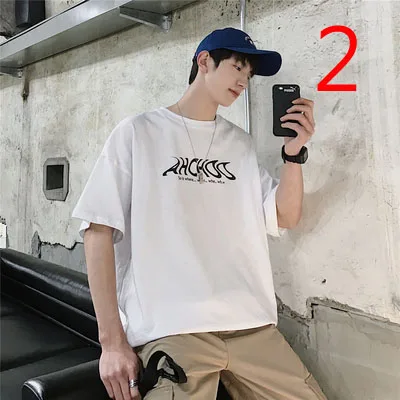 

Short-sleeved T-shirt solid color youth t-shirt men's shirt 2019 new