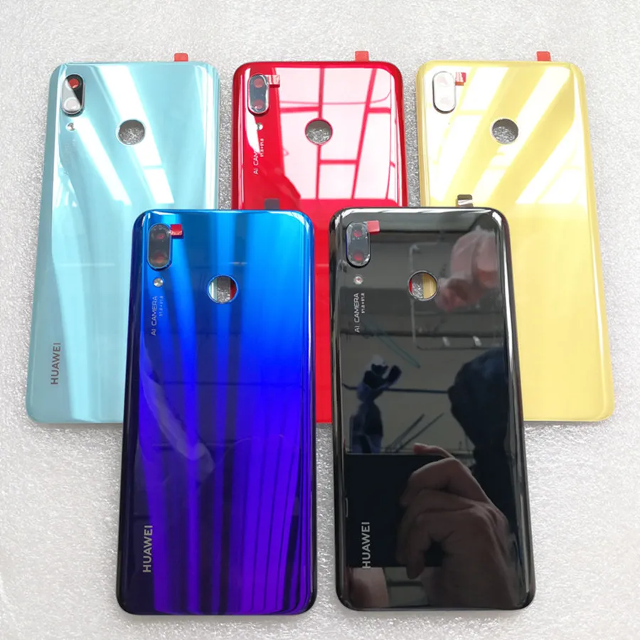 Для huawei Nova 3 крышка батареи Задняя стеклянная задняя дверь корпус чехол для huawei Nova 3i крышка батареи с объективом камеры Замена