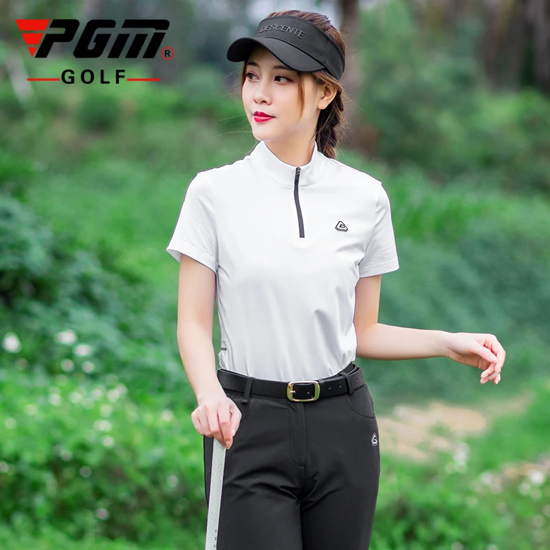 

PGM 2020 Summer New Golf Clothing Women's Ultra-Stretch Short-Sleeved T-shirt Quick-Drying Fabric Women's Clothes YF288