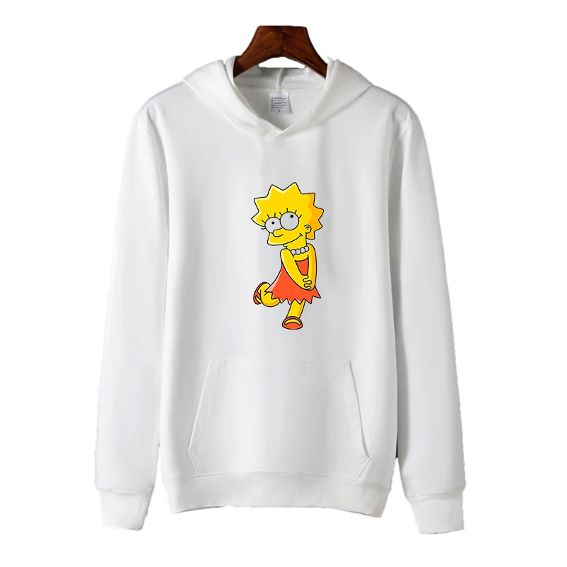 

Мультяшная Лиза хлопковая спортивная толстовка женская спортивная одежда для девочек толстовка мужская одежда для мальчиков Спортивная Т...