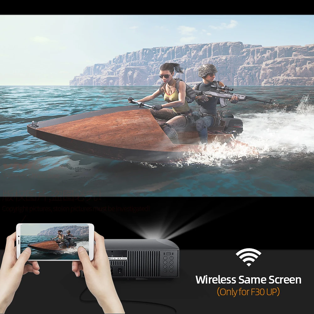 VIVIBRIGHT реальный Full HD 1080P проектор F30UP Android 9 0 wifi Bluetooth 3D видео HD/USB/TF/SPDIF выход/аудио