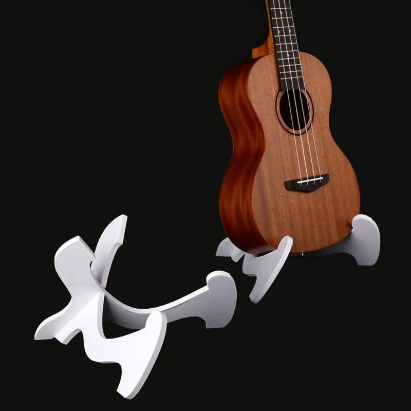

New Guitar Accessories Foldable Hardwood Guitar Bass PVC Collapsible Holder Stand Ukulele Violin Mandolin Banjo Accessories yhq