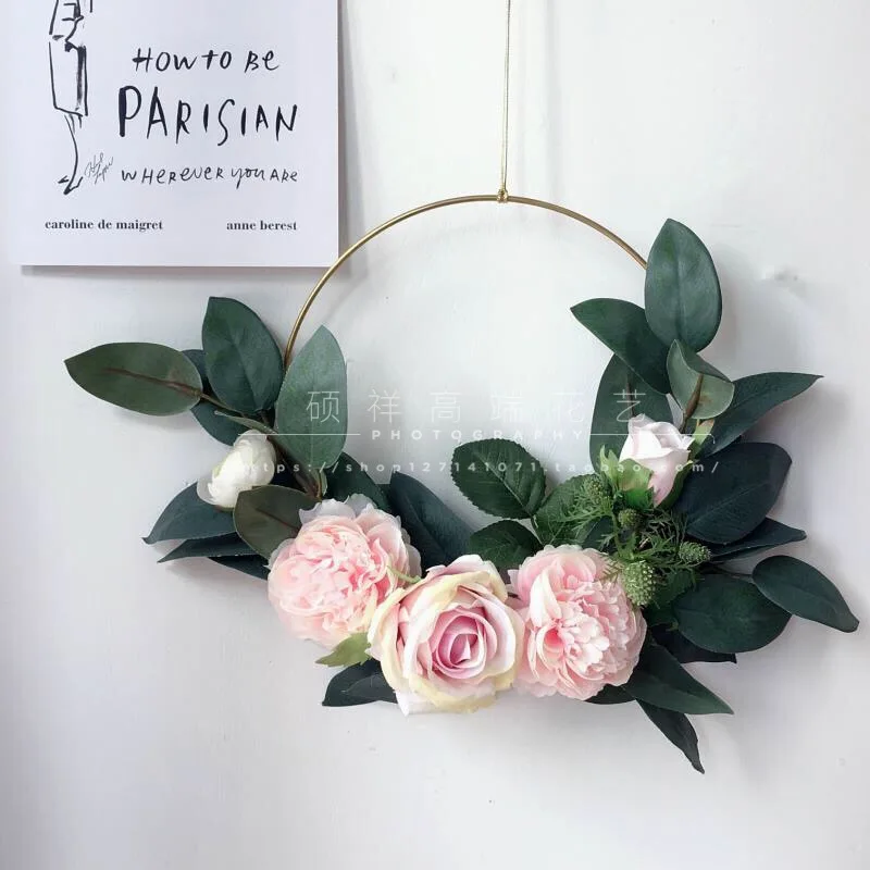 

Creative Dormitory Artificial Garland Ornaments Restaurant Artificial Flowers Wall Hangings Pendant Flores Home Decor EB50JH