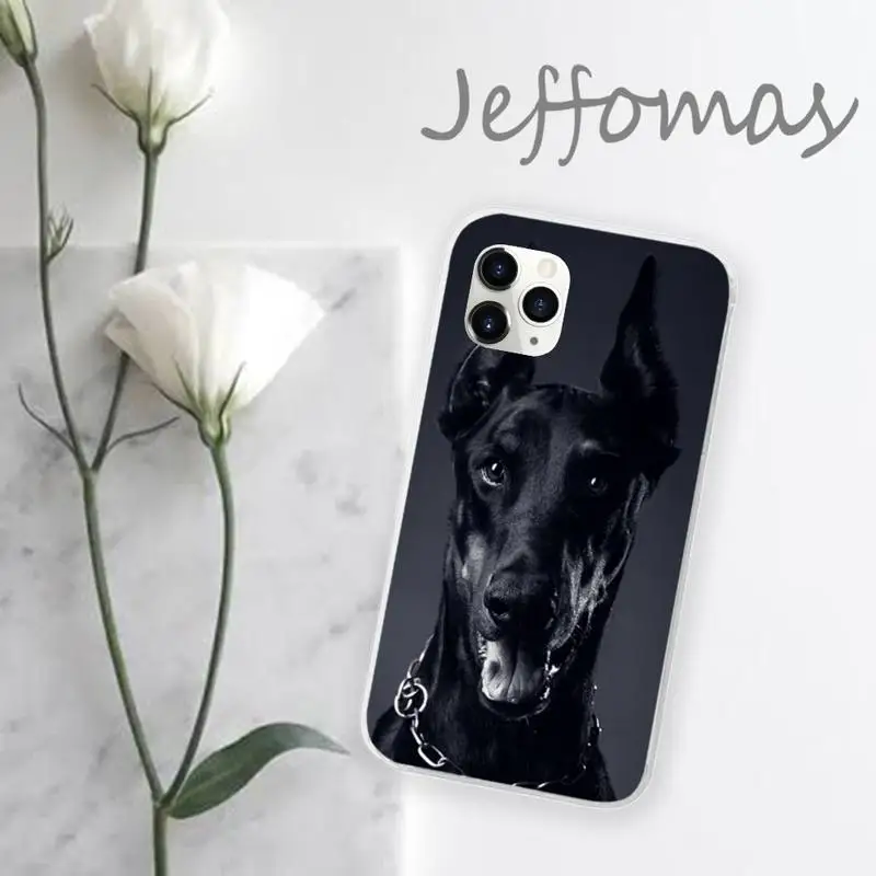 

Dachshund Silhouette Dog Phone Case Transparent for iPhone 11 12 mini pro XS MAX 8 7 6 6S Plus X 5S SE 2020 XR