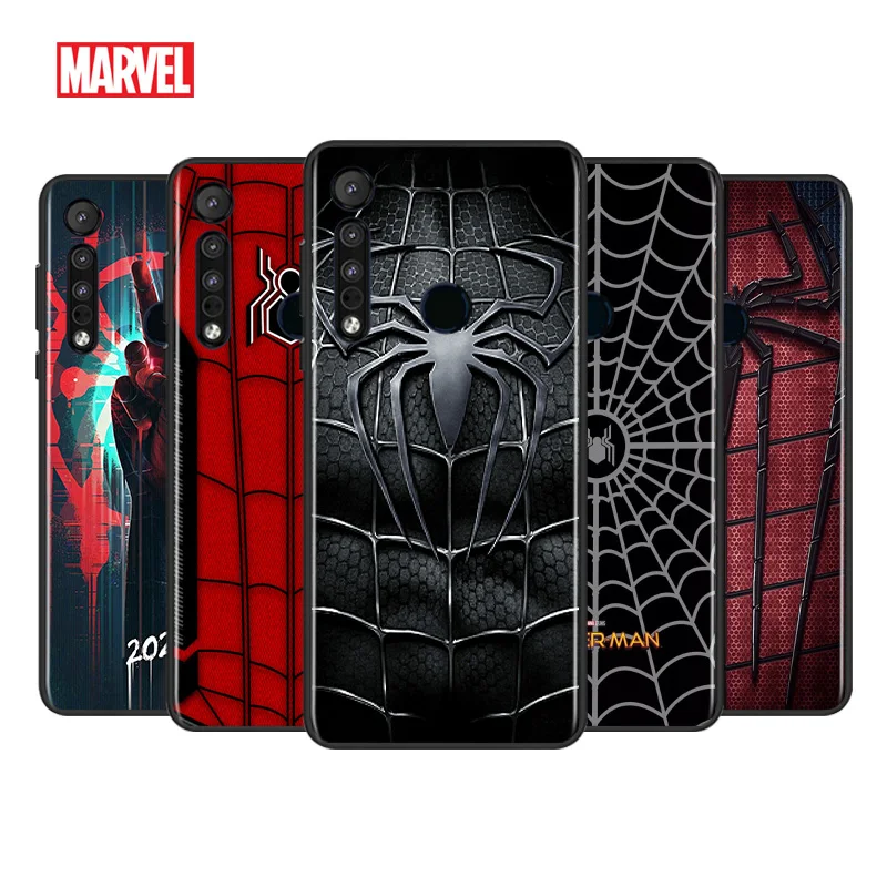 

Marvel Spiderman Logo For Motorola G9 G8 G Stylus Power One Fusion Hyper Edge E7 E6 5G Plus Play Lite Silicone Phone Case