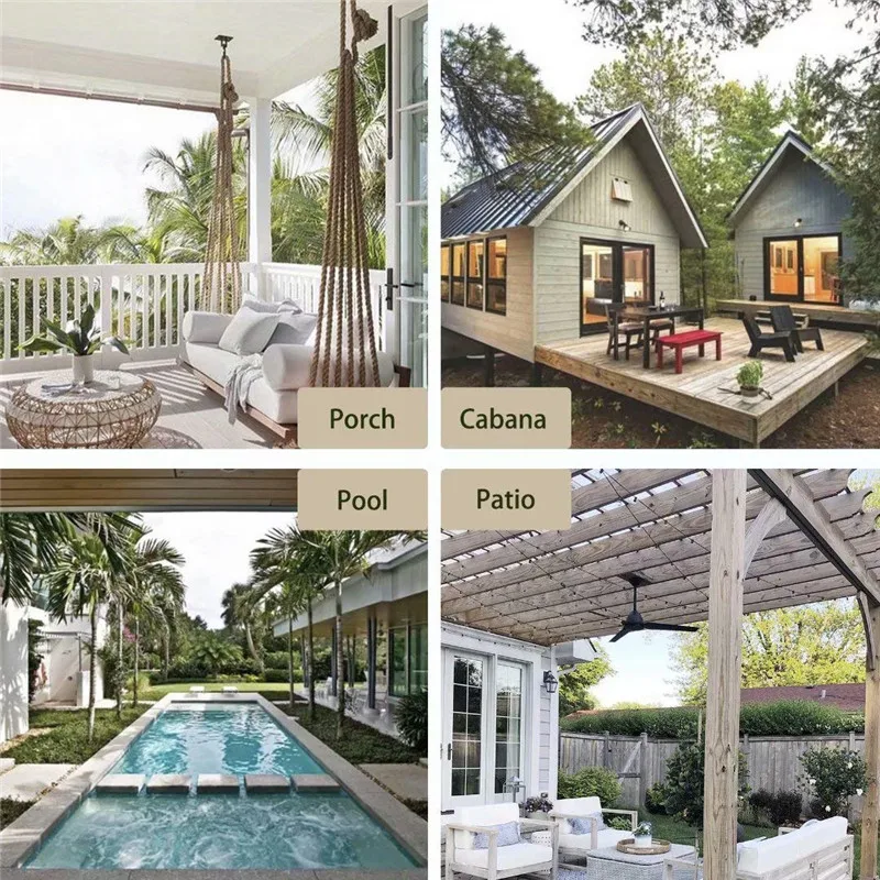 Уличная занавеска водонепроницаемая драпировка для крыльца 2 панели защита от