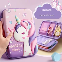 pencil case unicorn kawaii pencil box trousse scolaire school supplies 3d estuches escolares stationery cute school pencil cases