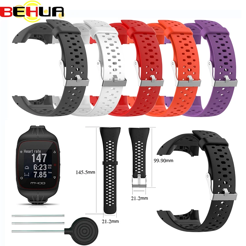 

Ремешок силиконовый для спортивных смарт-часов Polar M400 M430 GPS