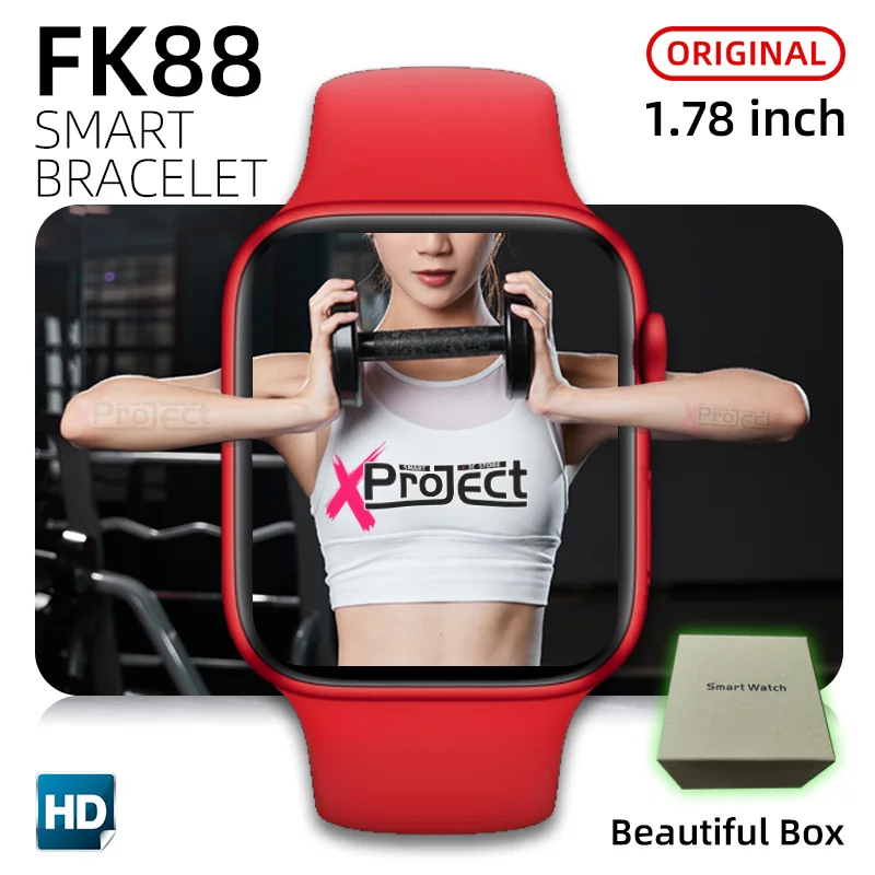 

Original iwo FK88 Smart Watch Call Smartwatch 2021 Men 1.78 Inch Bluetooth Heart Rate Monitor pk FK78 FK99 HW12 X6 W26 W34 W46