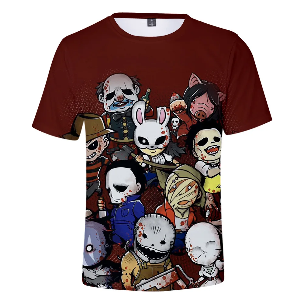 

2021 summer hot sale horror animation 3D pattern printing casual fashion street Harajuku men and women Animation printing Store