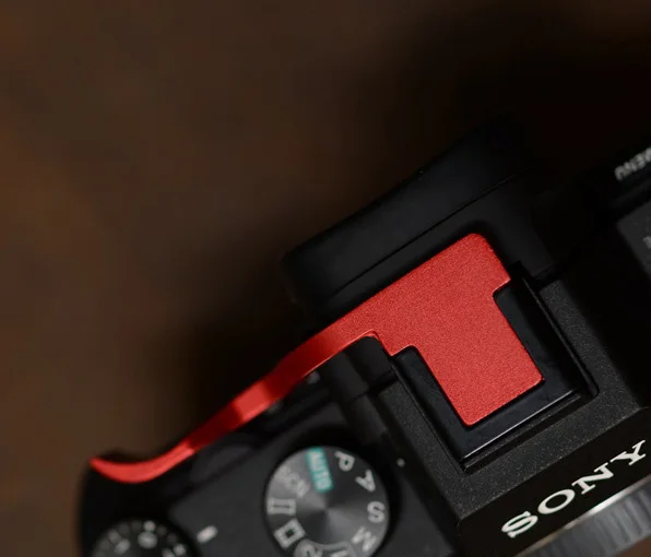 Держатель для большого пальца горячий башмак чехол для sony A7R A7S A7R II A7 II A9 A7R3 A7RIII ILCE-7RM3 A7R Mark III Красный Черный Серебристый