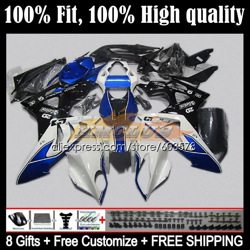 

Injection For BMW S1000RR 2009 2010 2011 2012 2013 2014 44CL.23 S 1000 RR 1000RR S1000 RR 09 10 11 12 13 14 Fairing Stock blue