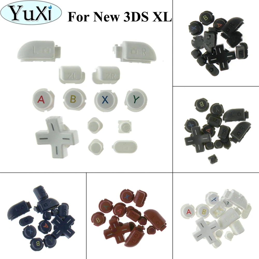 Сменная Кнопка YuXi для Nintendo For New 3DS XL LL консоль A B X Y L R ZL ZR кнопки Home питания|Запасные
