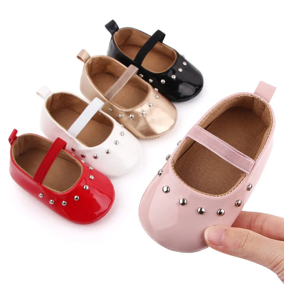 

Baby Shoes Newborn Infant Girl First Walker PU Sofe Sole Princess Toddler Baby Crib Shoes Baby Walkers Bebes Moccasins