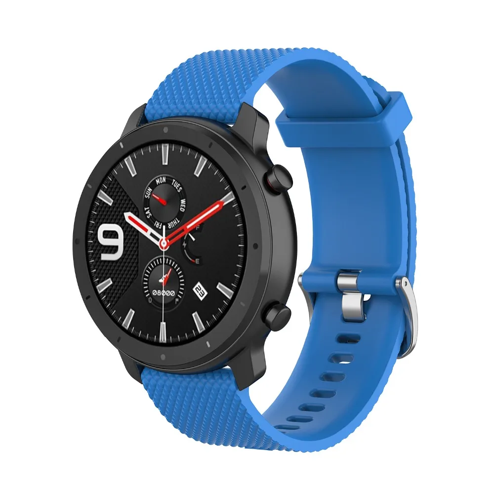 18 мм 20 мм 22 мм силиконовый ремешок для huawei/Withings/samsung Galaxy/gear s3/Amazfit Bip Смарт-часы замена Широкие ремешки