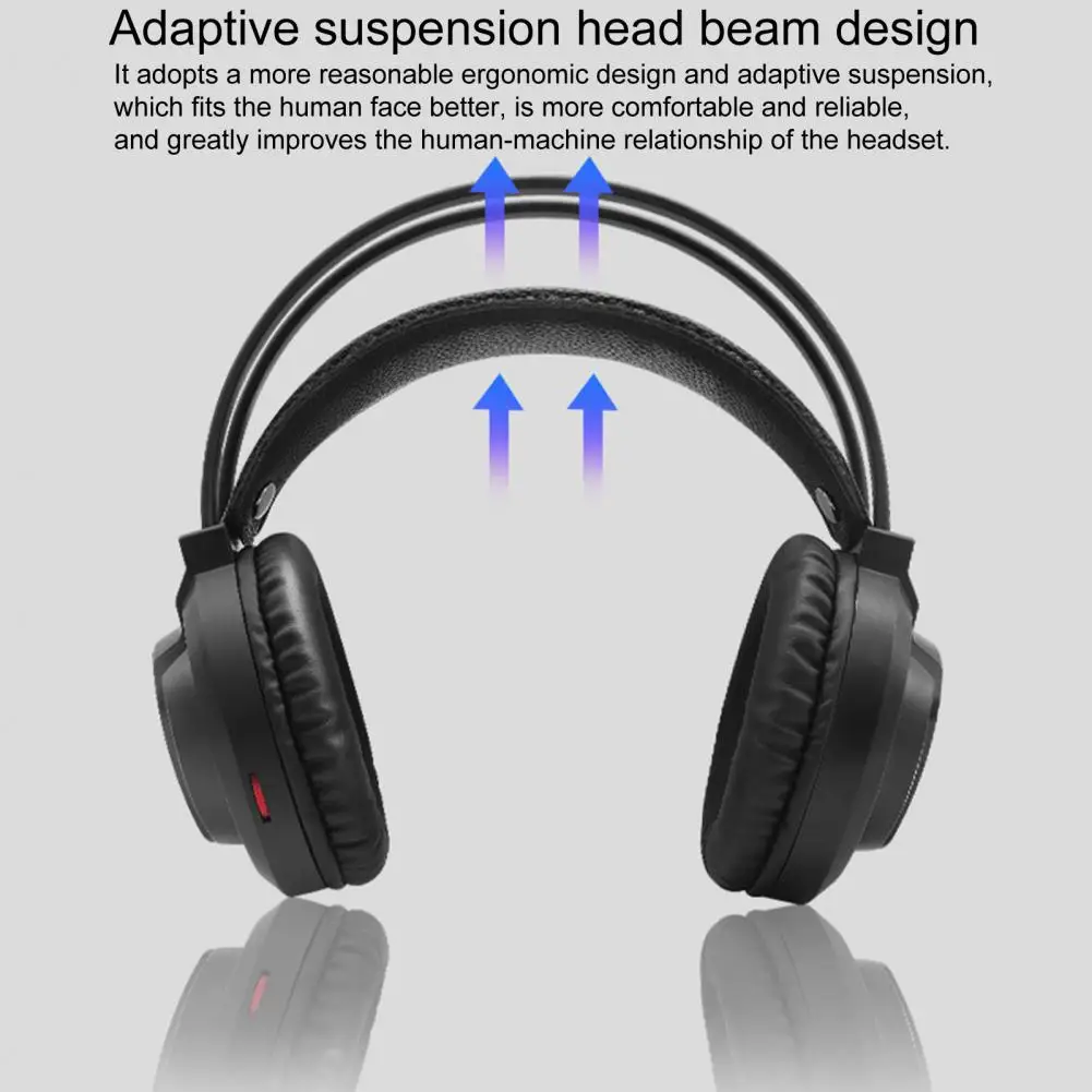 

K1 RGB LED USB Headphones Headset Earphone Sport Headphone Gaming Phone Earbuds with Microphone for Desktop Computer