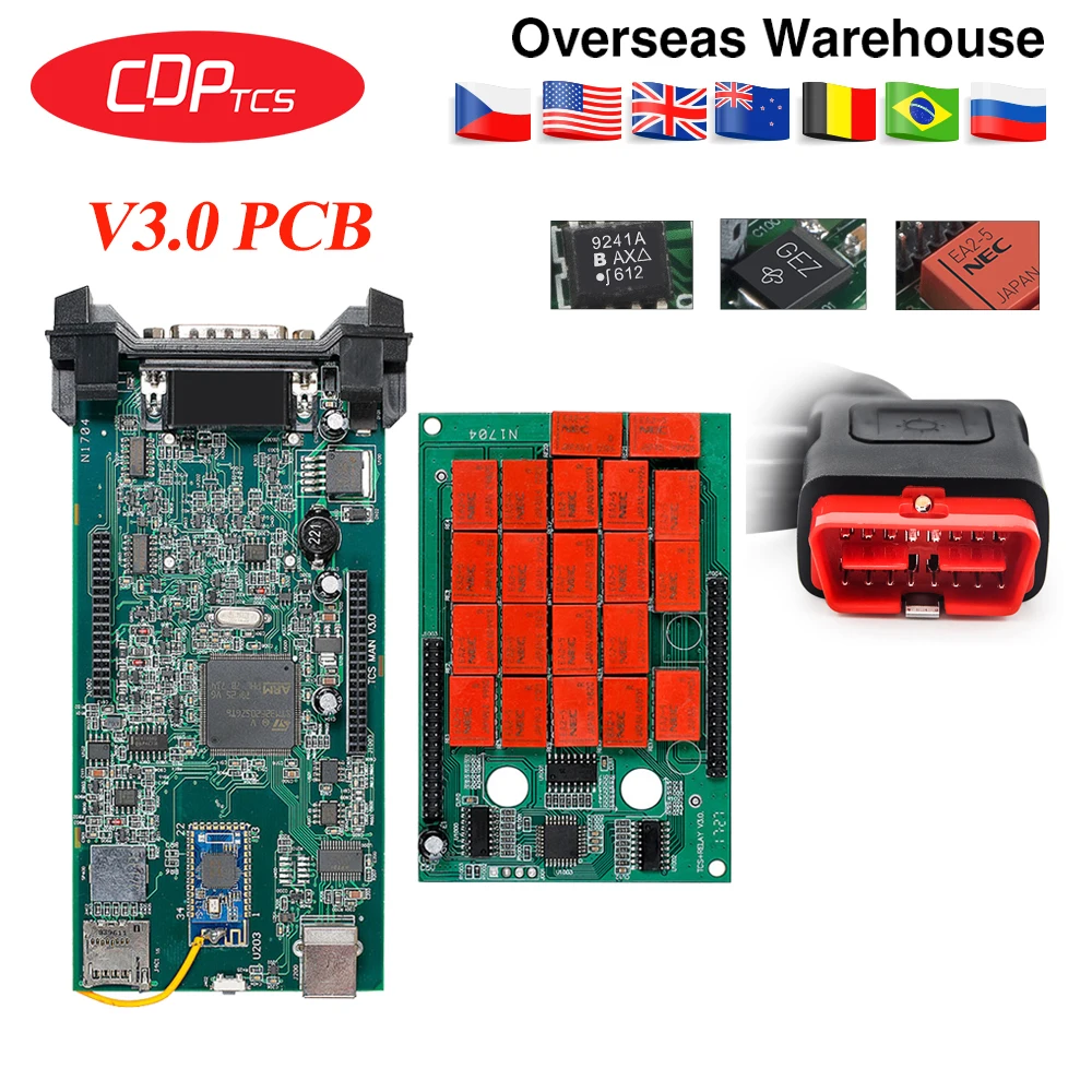Cdp tcs pro plus с bluetooth R3/,00 с keygen для автомобилей/грузовиков obd2 диагностический инструмент, такой же как mvd Multidiag pro