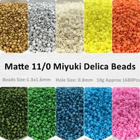 japan matte macaroon color 1 3x1 6mm delica beads multi mixed uniform frosted opaque glass beads for diy charm jewelry making