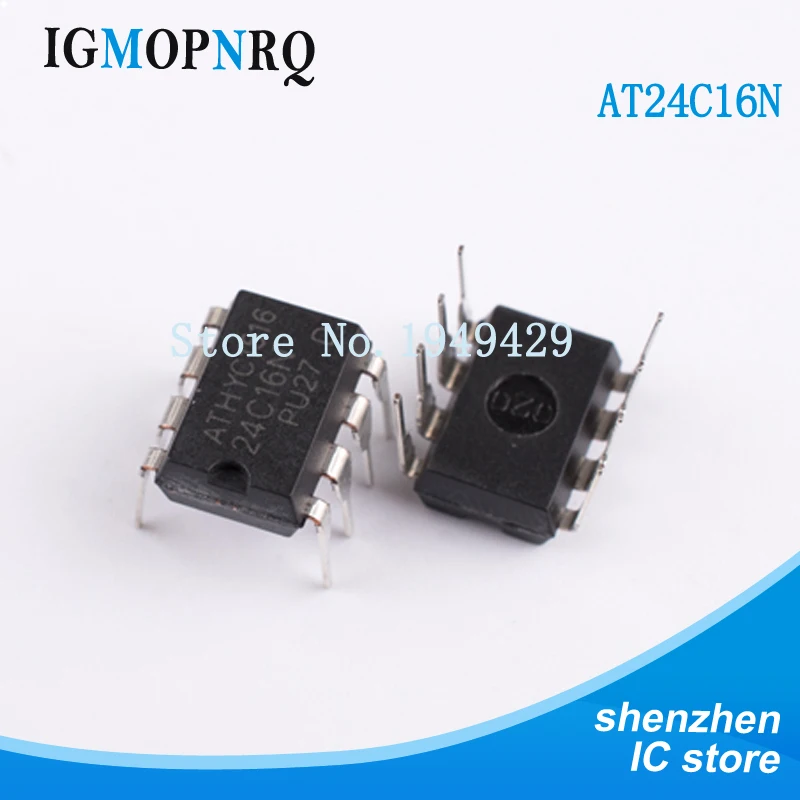 10 шт. AT24C16 24C16 DIP8 AT24C16-PU27 Новый Быстрая доставка | Электронные компоненты и