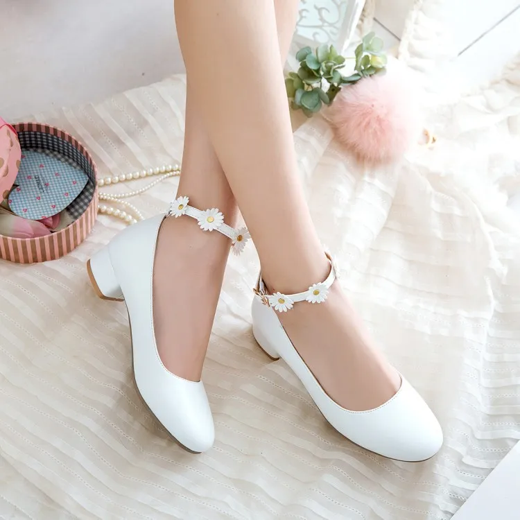 Женские туфли на высоком каблуке туфли-лодочки большого размера с круглым носком