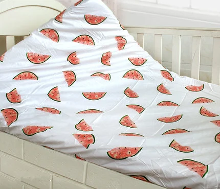 Watermelon Милый мини-матрасный чехол для детской кроватки для новорожденных хлопок простыня универсальный размер простыня для детской кроватки - Цвет: Watermelon
