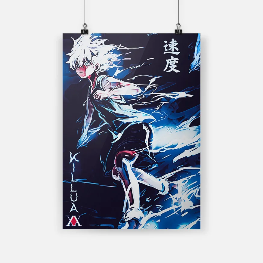 

HD Hot New Poster HUNTER x HUNTER Killua Anime Poster Canvas Painting Wall Art Decor Living Room Bedroom Study Home Decoration