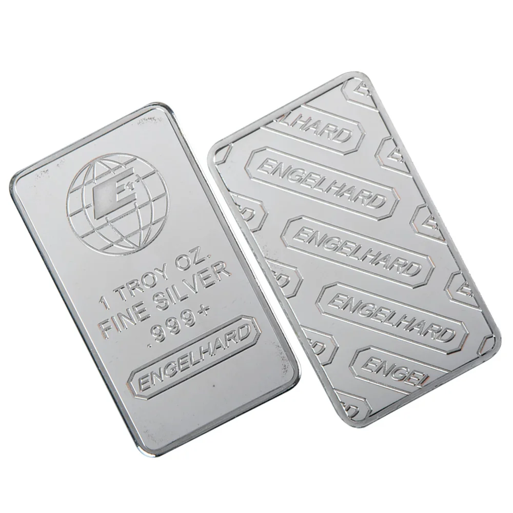 

1 Oz Fine 999,9 Silver Bar Quality Silver Plated Metal Bars Metal Crafts Quality Festival Art Ornament for Birthday Gifts