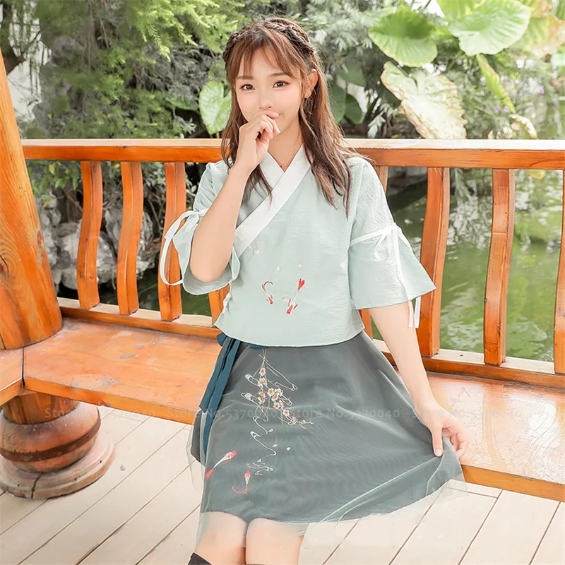 Традиционная китайская династия Хань женские танцевальные костюмы летняя