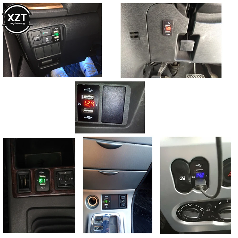 Автомобильное зарядное устройство USB Toyota адаптер 12 В 24 двойной Usb 4 2 А розетка Hilux
