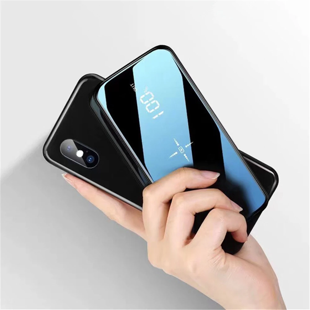 NTSPACE 10000 мАч Qi Беспроводное зарядное устройство Power Bank для iPhone Samsung с двумя usb