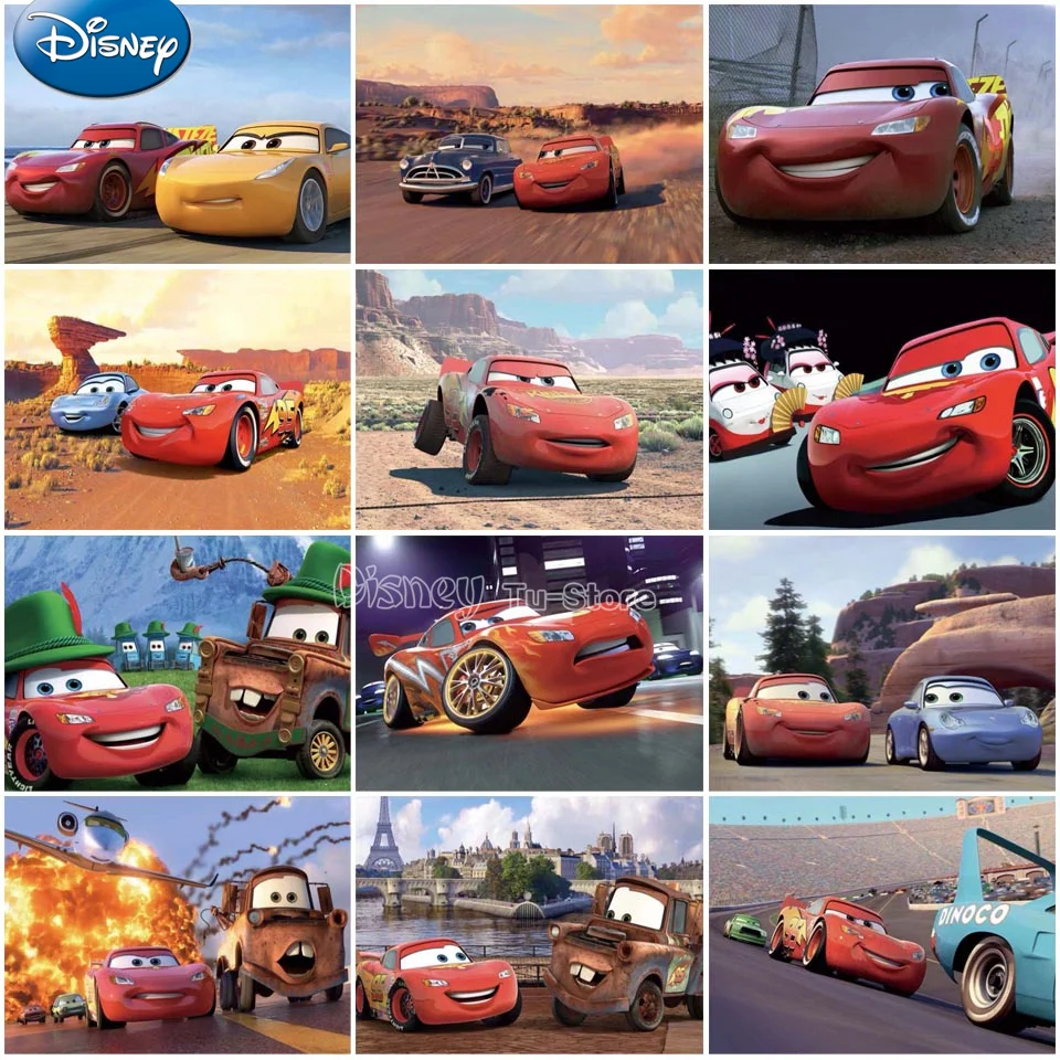 

5D DIY Diamond Painting Disney Lightning McQueen Car Series Cross Stitch Full Square Round Diamond Embroidery Mosaic Home Decor