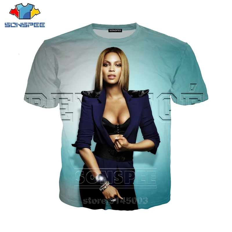 Beyonce футболка Летняя новая Мужская Женская толстовка с 3D принтом сексуальная певица короткий рукав хип хоп