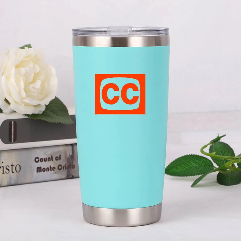 Кружка из нержавеющей стали с двойными стенками, бутылка для воды, автомобильная чашка с принтом логотипа