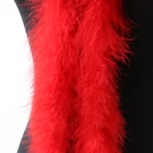 Пушистая шаль для одежды, 15 грамм, боа из пера индейки, окрашенная, 2 метра, 1 шт., аксессуар украшения из перьев, оптовая продажа