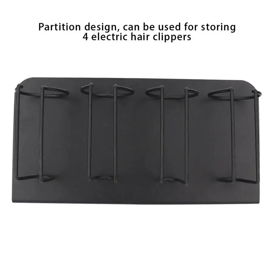 

Hair clipper stylist tool storage rack 4 places Stainless steel electric clipper for clipper