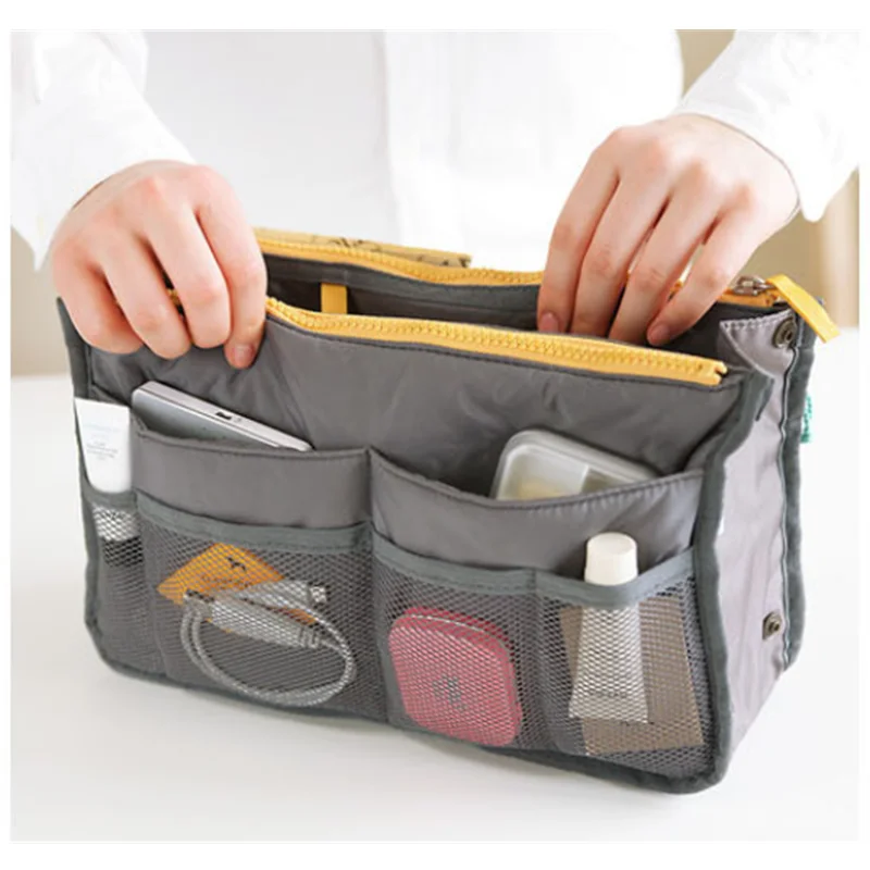 Женская косметичка большая органайзер вставная сумка многофункциональные