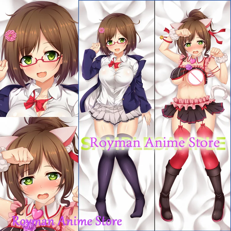Двусторонняя наволочка Dakimakura с принтом из аниме Maekawa Miku Sexy Cute Girl | Дом и сад