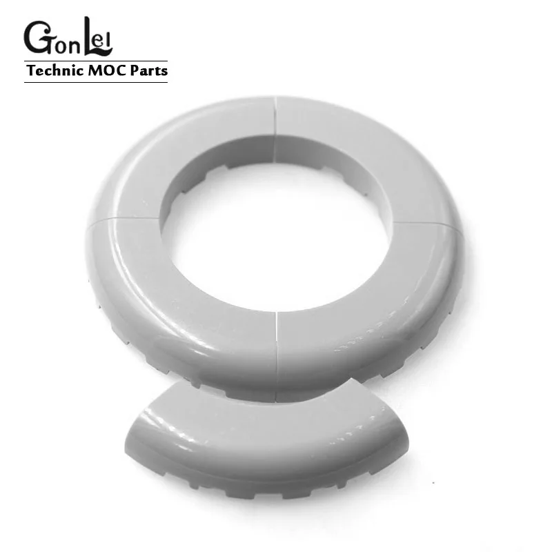 

4Pcs/lot Compatible with 24599 Brick Round Corner 5x5 For MOC Building Blocks Parts DIY LOGO Educational Tech Parts Toys
