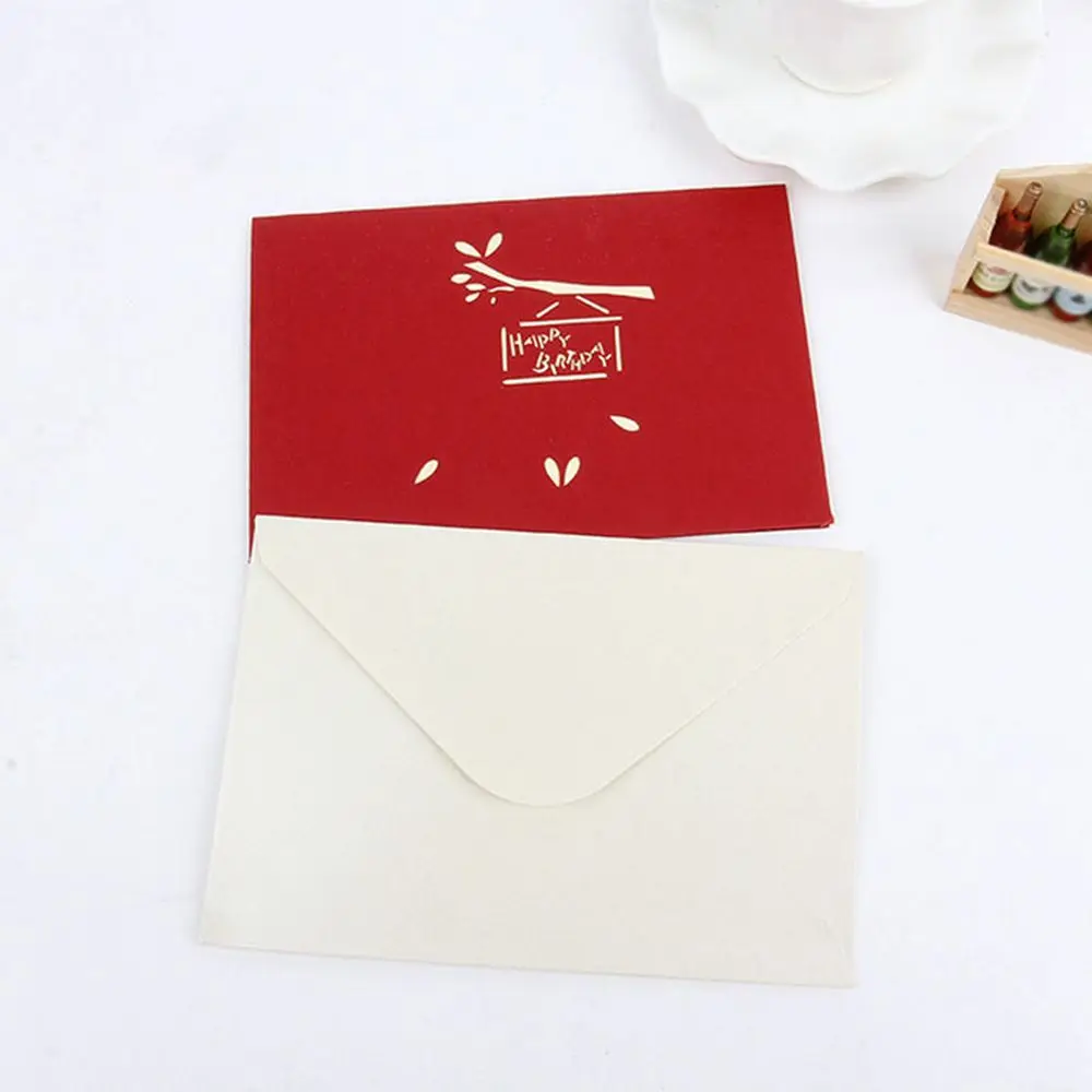 Детский наряд для дня рождения Pop Up карты Сова Рождественская открытка