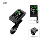 E-bike560C полный Цвет ЖК-дисплей Дисплей для Bafang Mid мотор для центрального движения в, 36 В, 48 В, 52V 60V 250W 750W электрический велосипед индикатор Порты USB CE