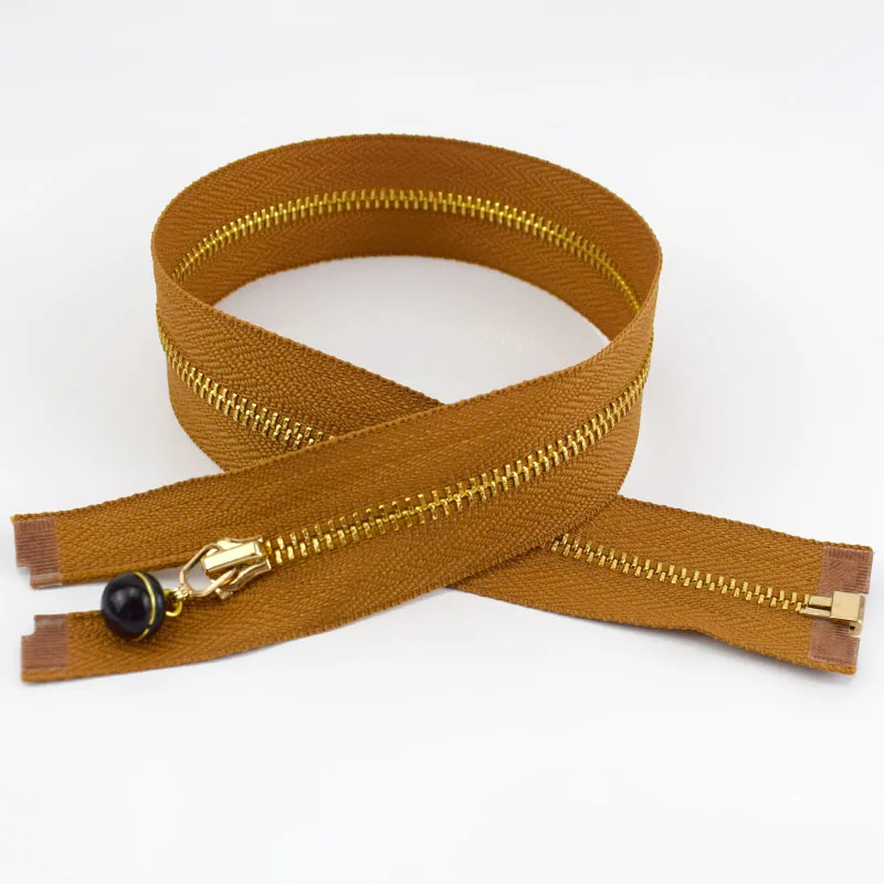 Brown-black 50 см 3# жемчужный слайдер съемник украшения металлические застежки-молнии для шитья одежды молния DIY ремесло аксессуары для шитья ZA044 золотые молнии - Цвет: Brown-black